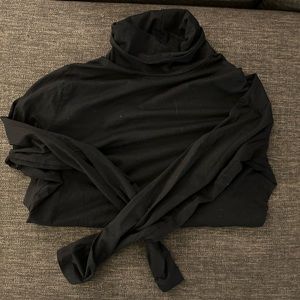 Lands End black turtle neck. B large